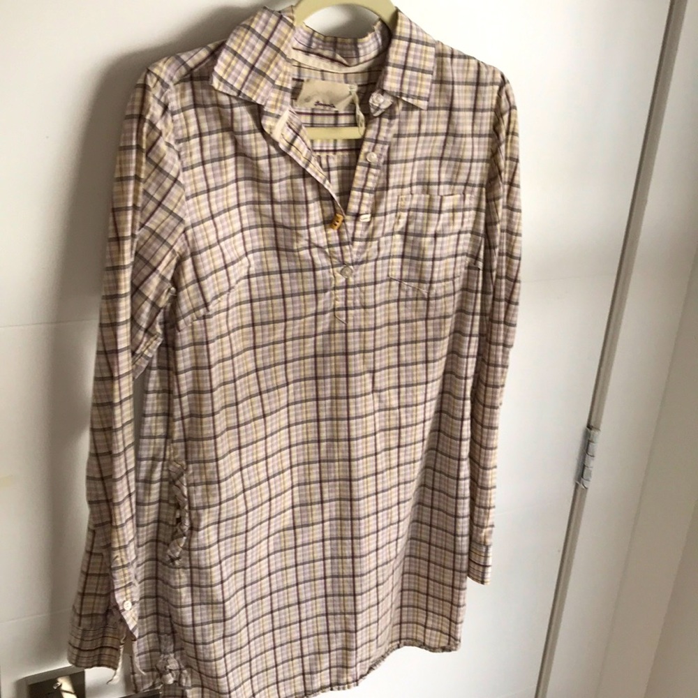 Cutest plaid shirt dress purchased in Germany.